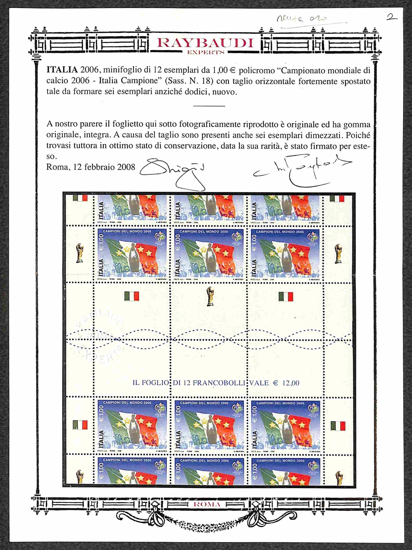 Italia / Repubblica / Foglietti