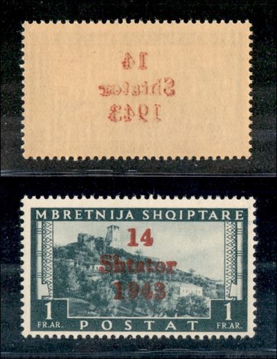 Italia / Occupazioni II Guerra Mondiale / Occupazione Tedesca / Albania / Posta Ordinaria