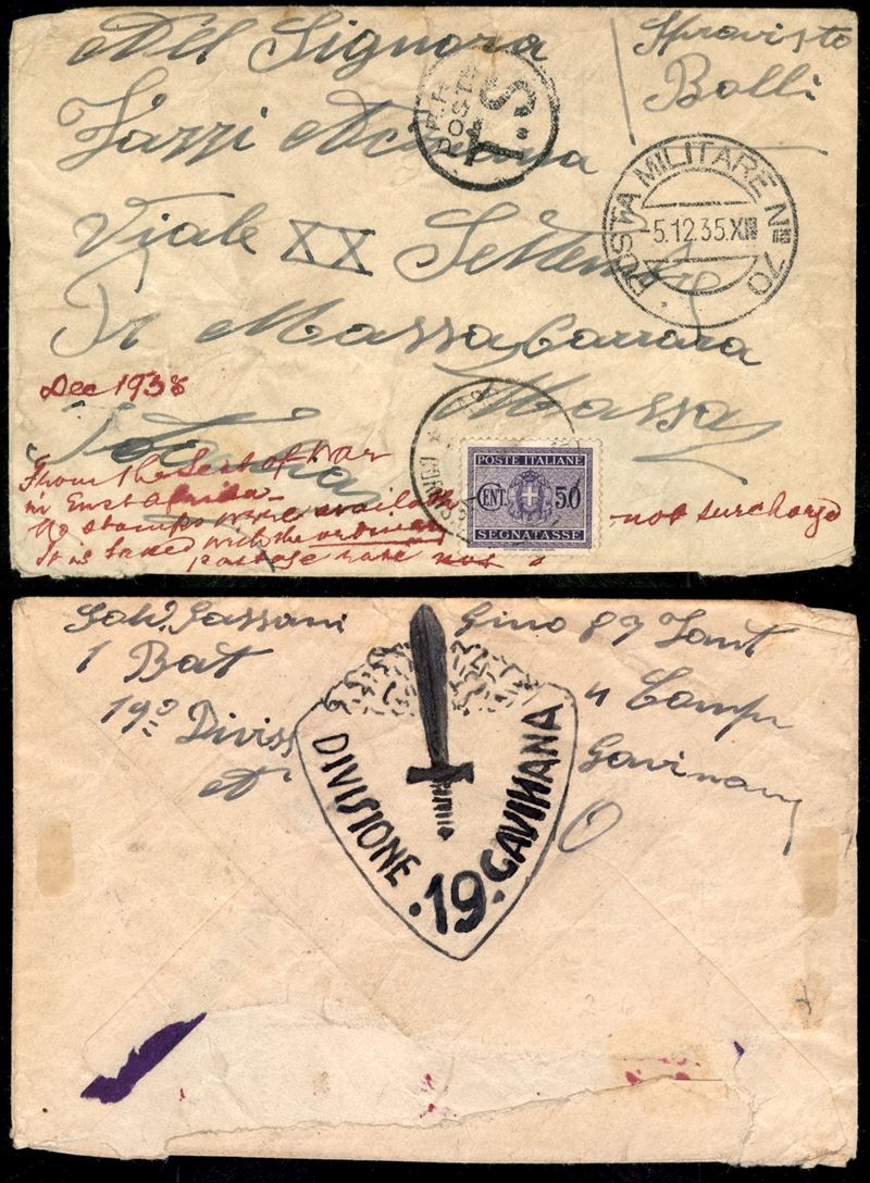 Italia / Colonie / Africa Orientale Italiana / Posta Militare