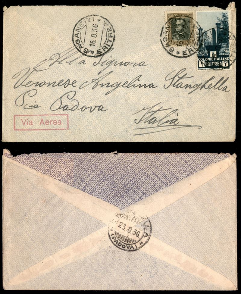 Italia / Colonie / Eritrea / Aerogrammi