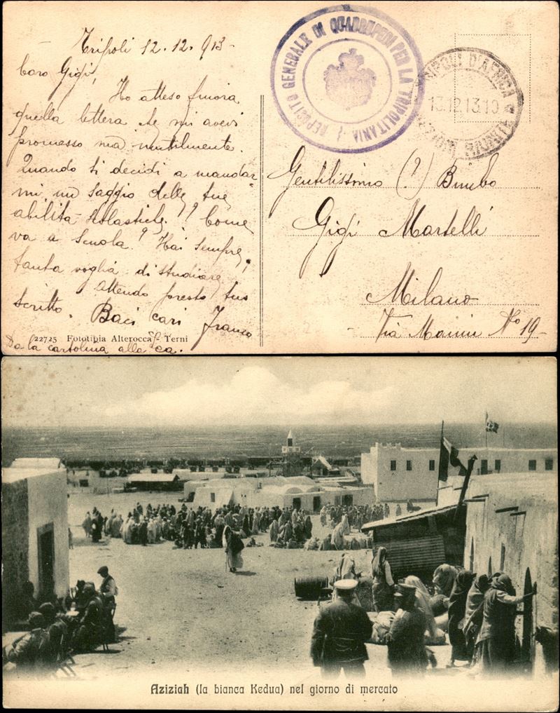 Italia / Colonie / Libia / Franchigia Militare