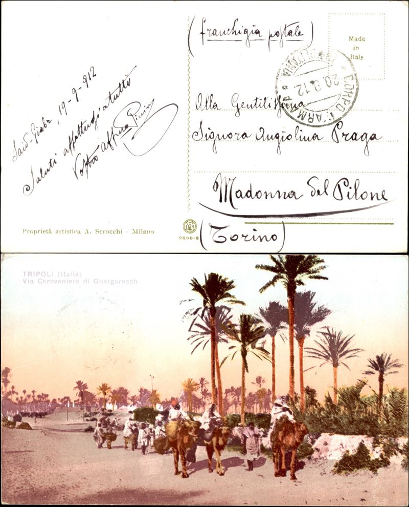 Italia / Colonie / Libia / Franchigia Militare