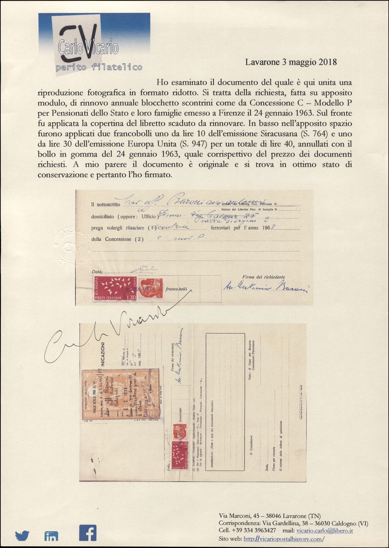 Italia / Repubblica / Posta Ordinaria
