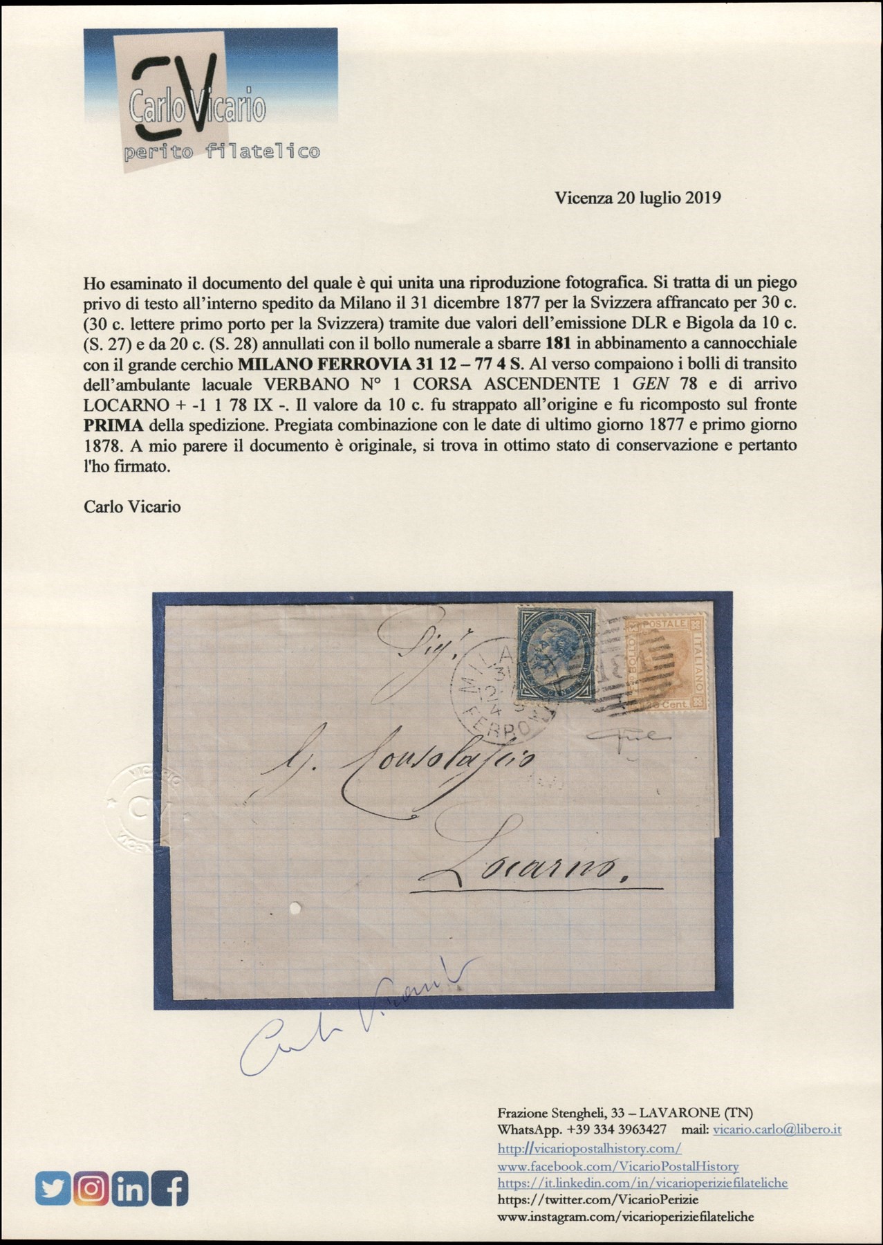 Italia / Regno / Posta Ordinaria