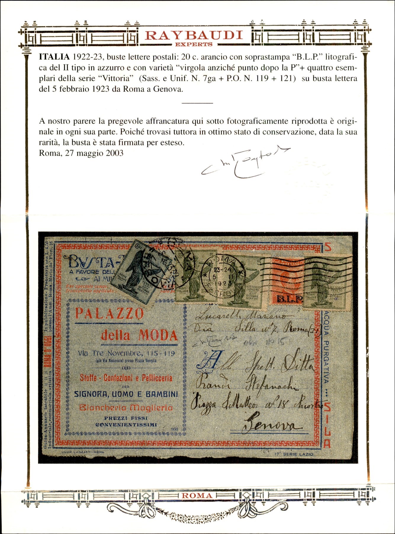 Italia / Regno / b.L.p