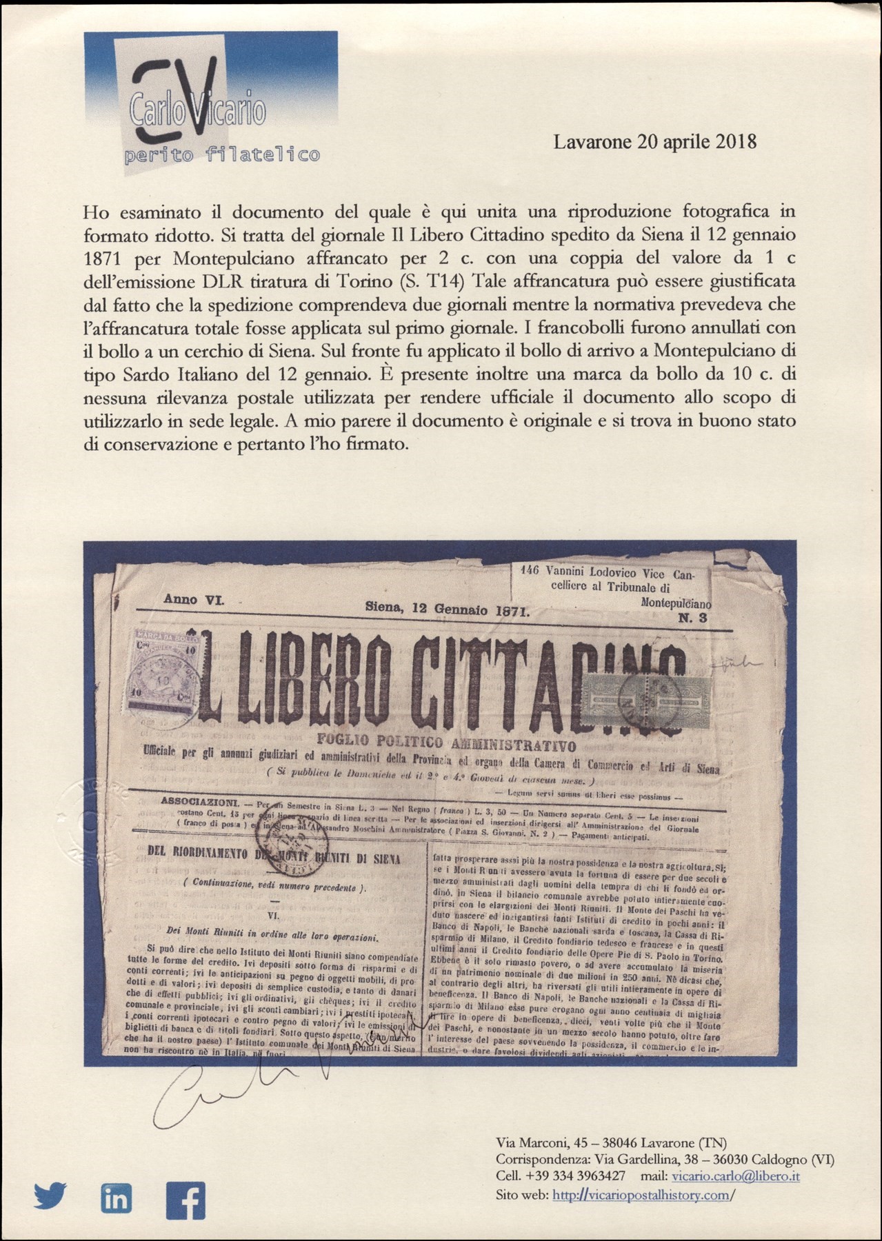 Italia / Regno / Posta Ordinaria