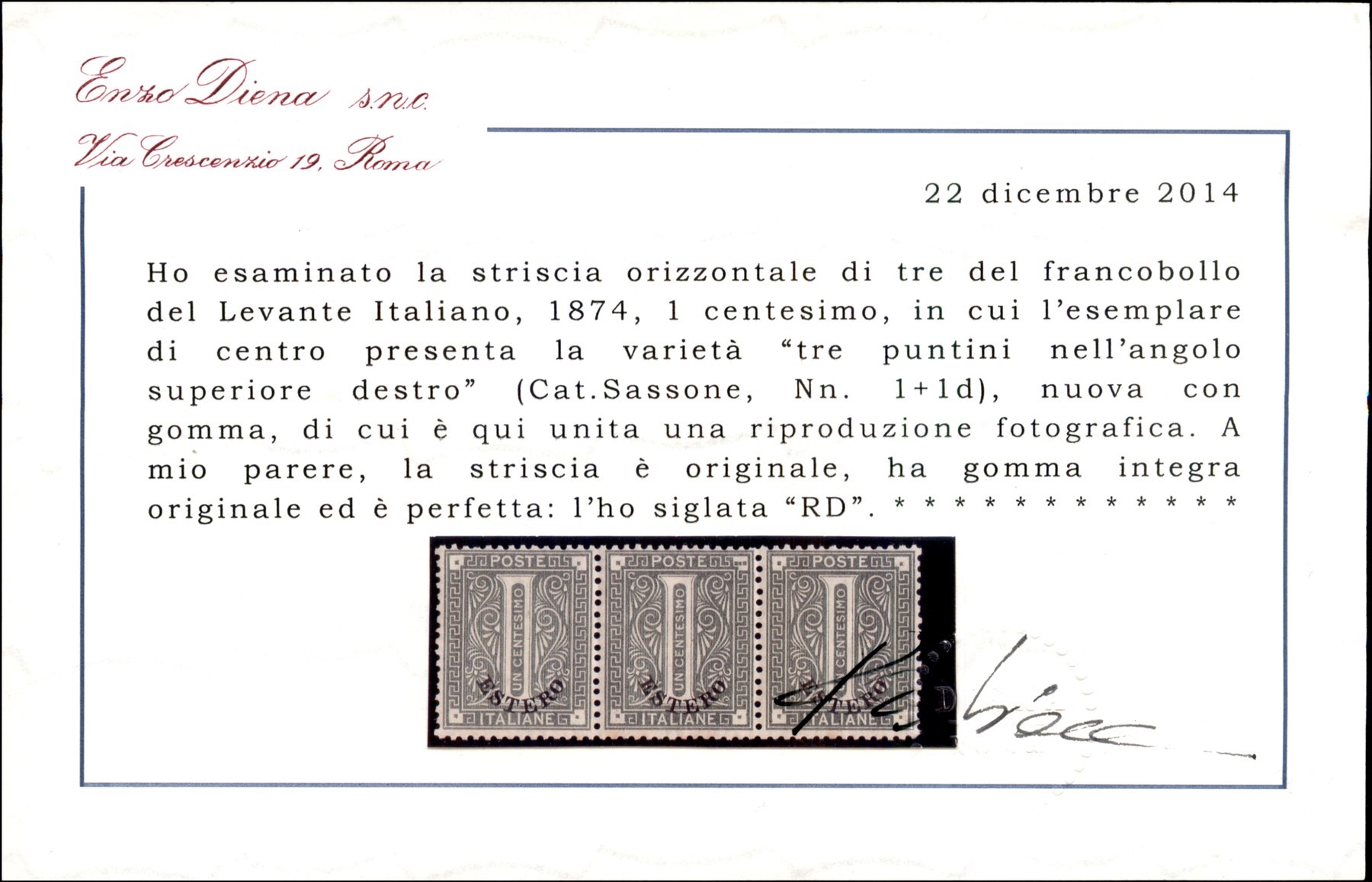 Italia / Uffici Postali All'estero / Levante / Posta Ordinaria