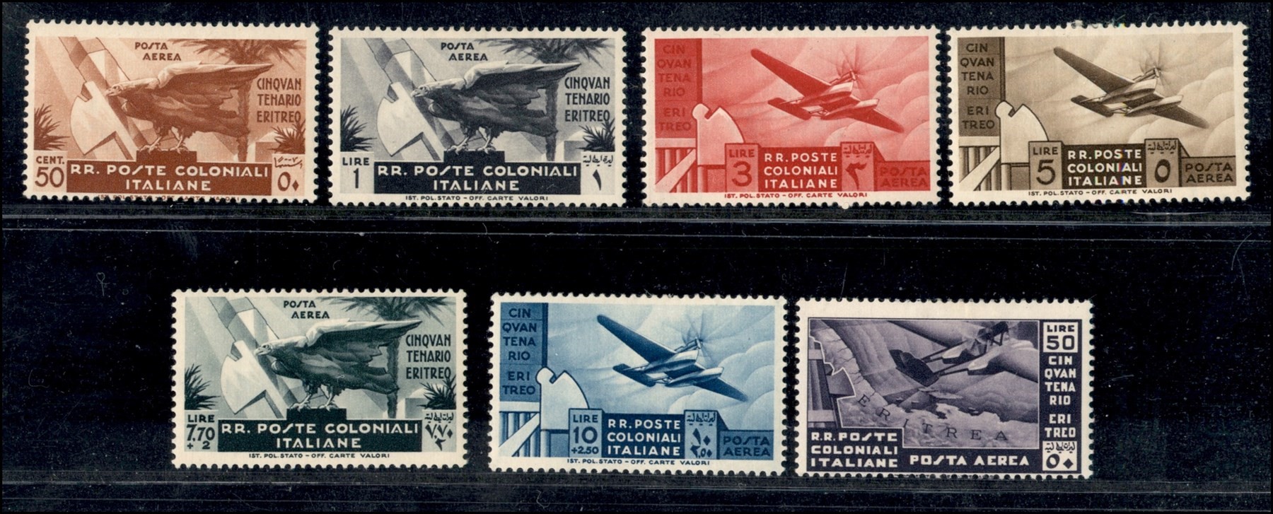 Italia / Colonie / Emissioni Generali / Posta Ordinaria + Aerea