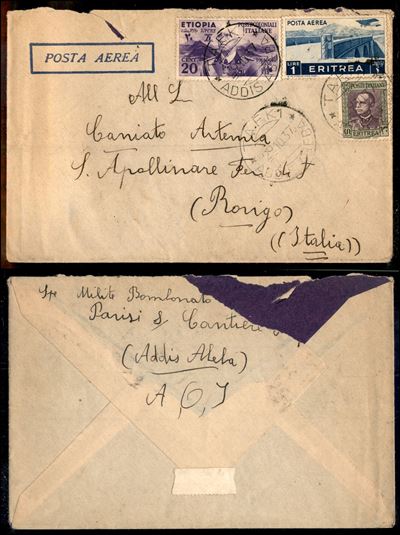 Italia / Colonie / Etiopia / Aerogrammi