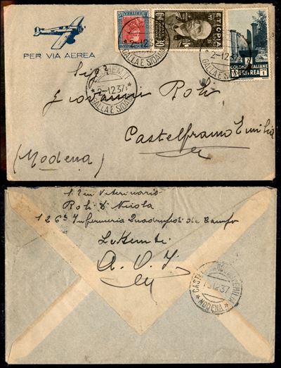 Italia / Colonie / Etiopia / Aerogrammi
