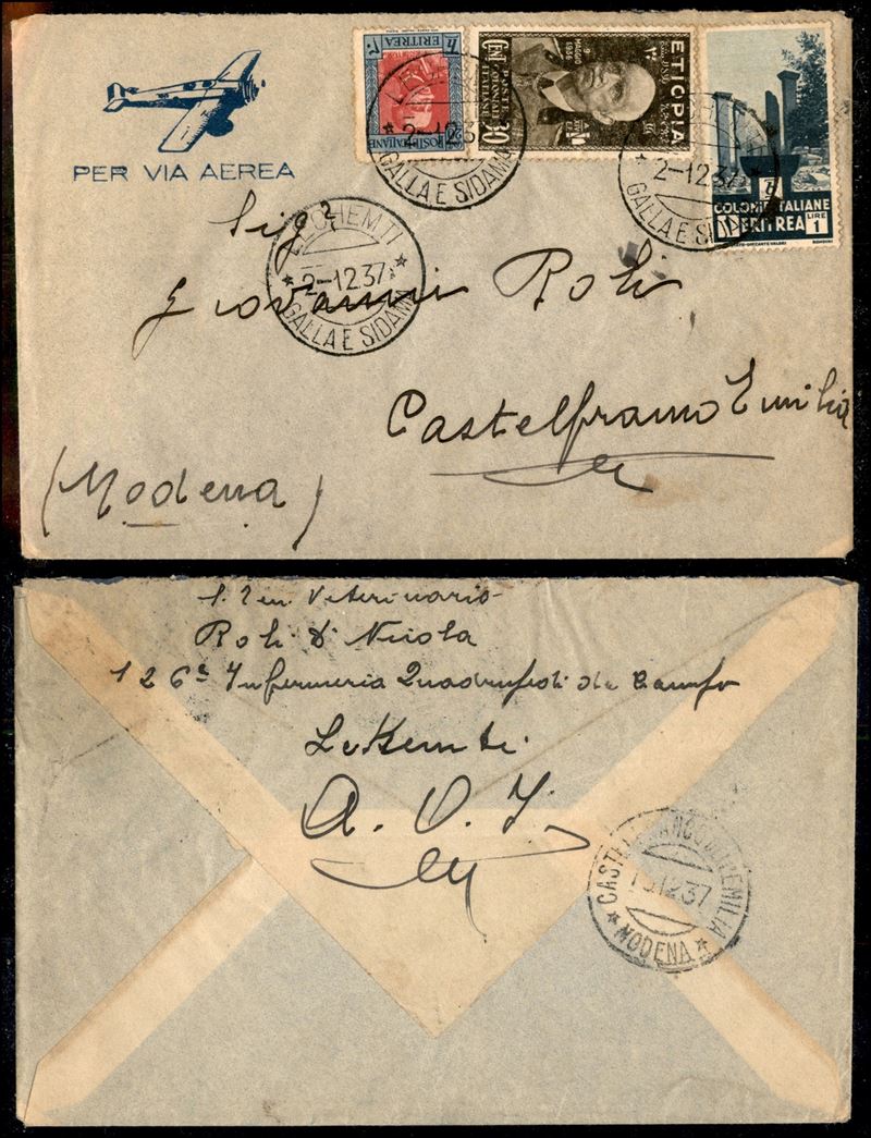 Italia / Colonie / Etiopia / Aerogrammi