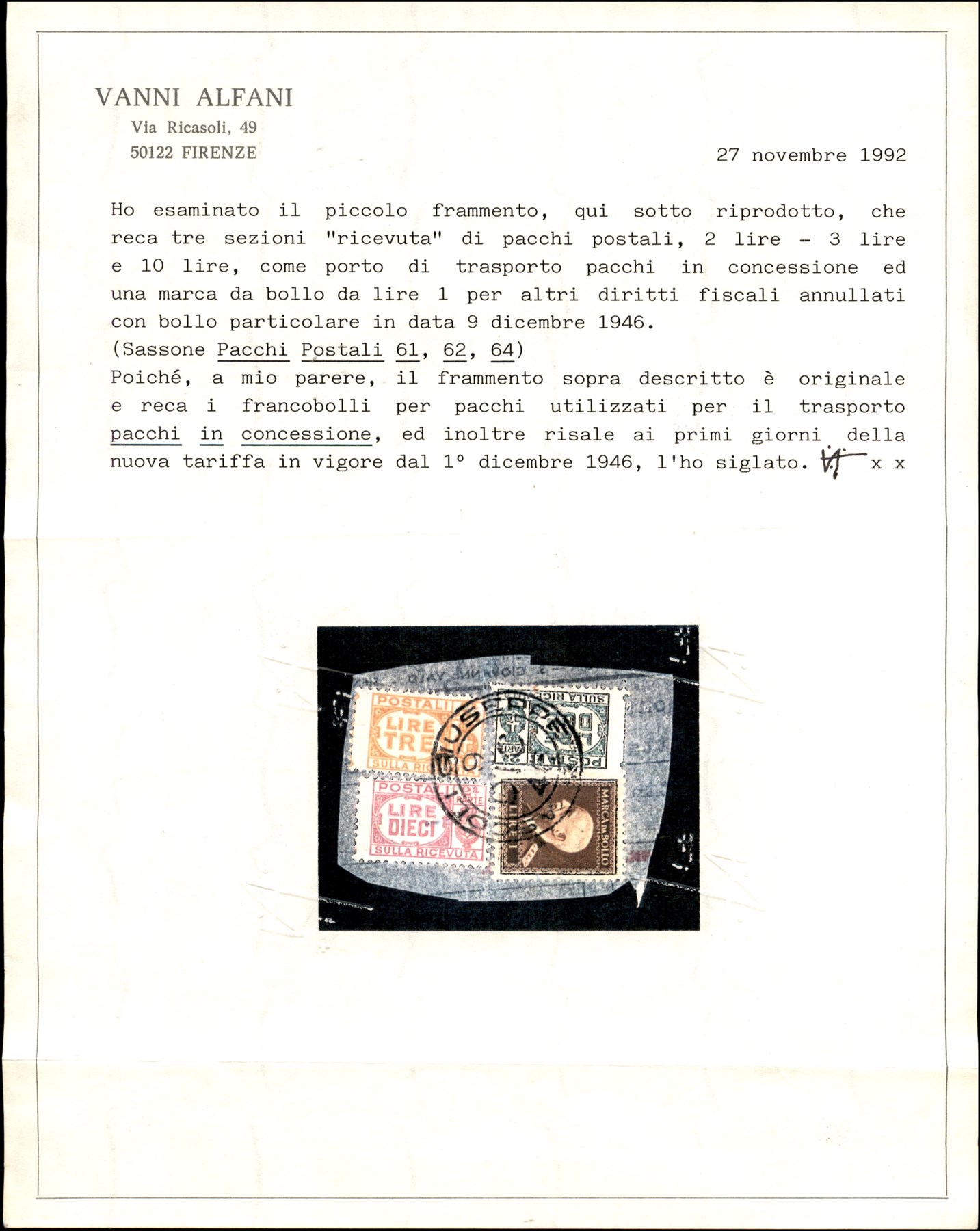 Italia / Repubblica / Posta Ordinaria