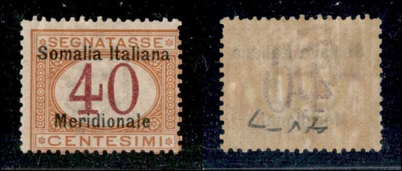 Italia / Colonie / Somalia / Segnatasse