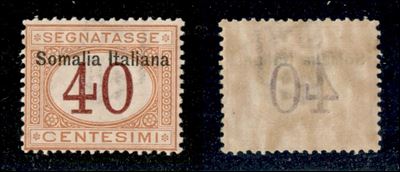 Italia / Colonie / Somalia / Segnatasse