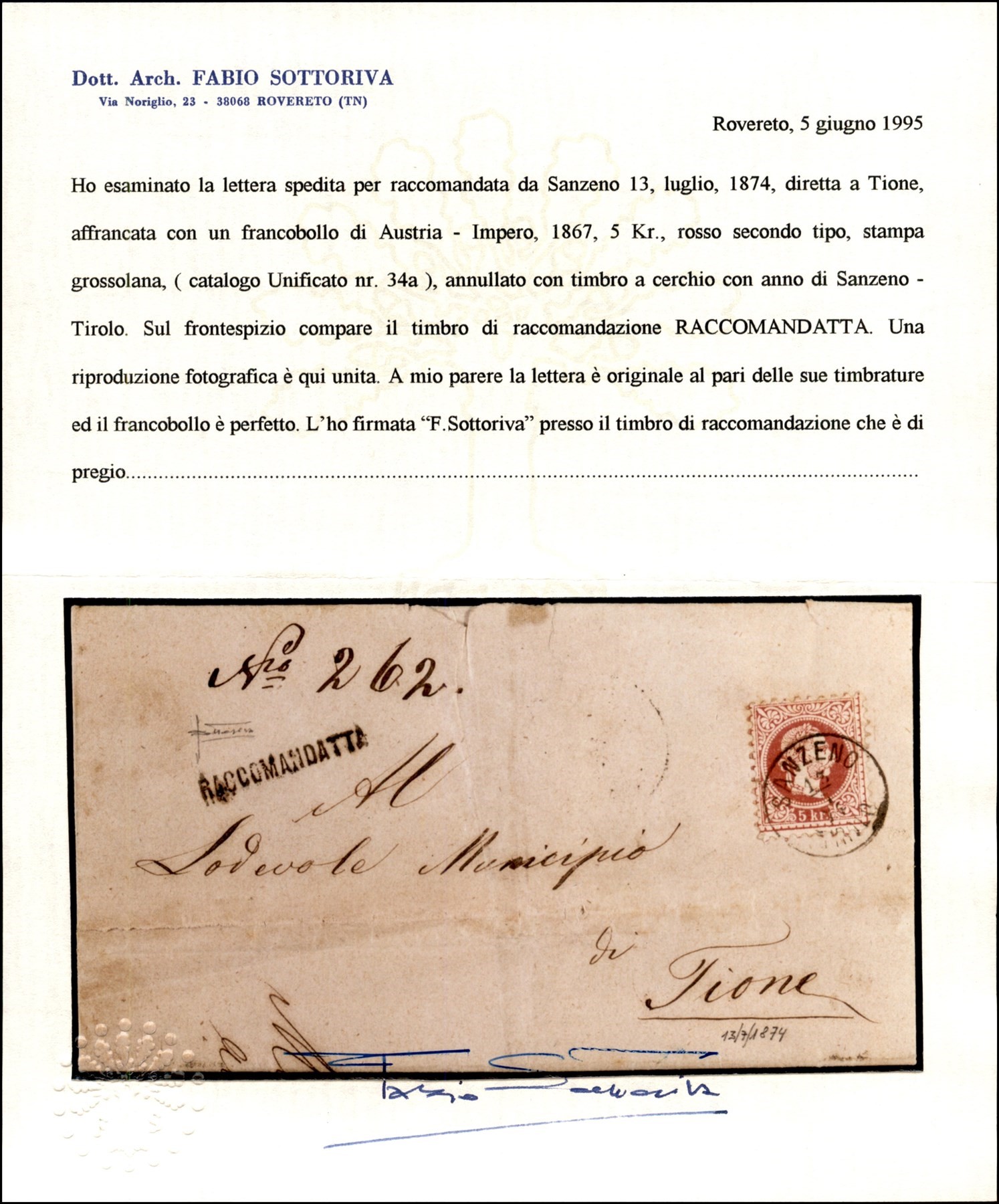 ITALIA / Antichi Stati Italiani / Lombardo Veneto / Territori Italiani d'Austria / Posta ordinari...