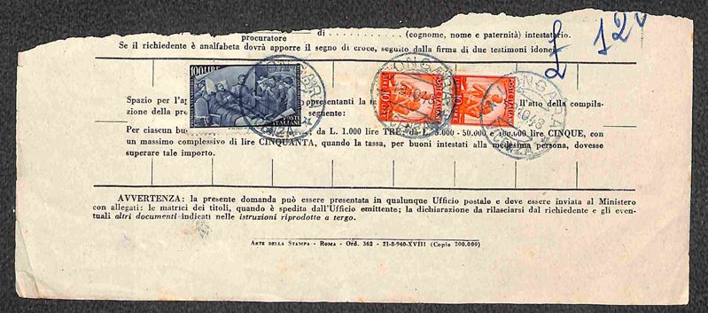 Italia / Repubblica / Posta Ordinaria