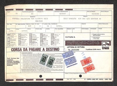 Italia / Repubblica / Pacchi in Concessione