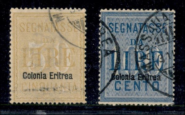 ITALIA / Colonie / Eritrea / Segnatasse