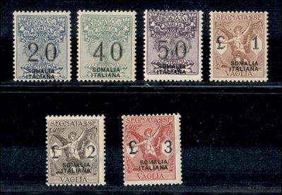 Italia / Colonie / Somalia / Segnatasse per Vaglia