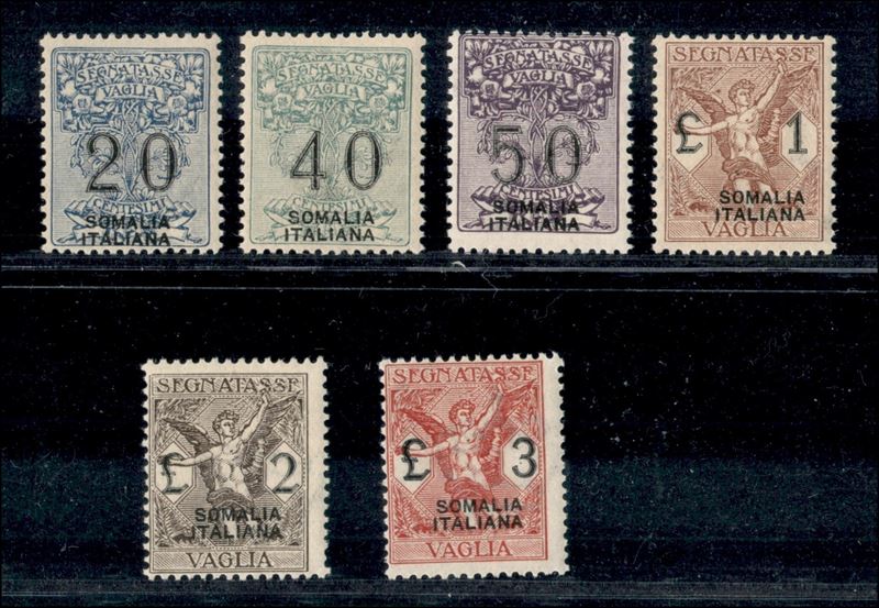Italia / Colonie / Somalia / Segnatasse per Vaglia