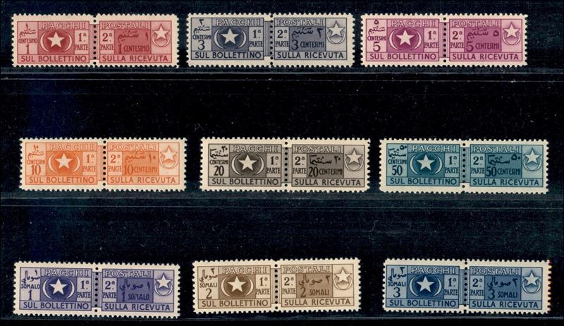 Italia / Colonie / Somalia a.f.I.s. / Pacchi Postali