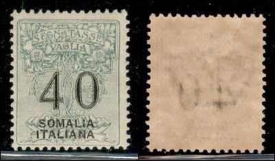 Italia / Colonie / Somalia / Segnatasse per Vaglia