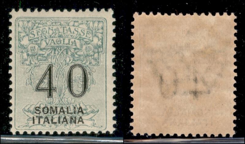 Italia / Colonie / Somalia / Segnatasse per Vaglia