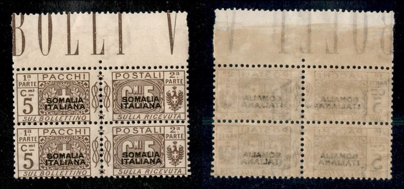 Italia / Colonie / Somalia / Pacchi Postali