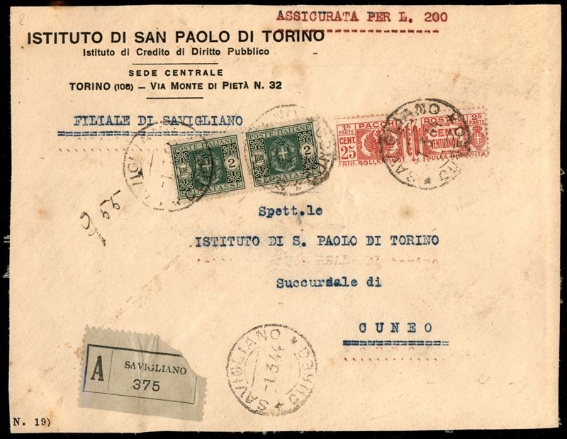 Italia / Rsi / Usi Tardivi / Pacchi Postali