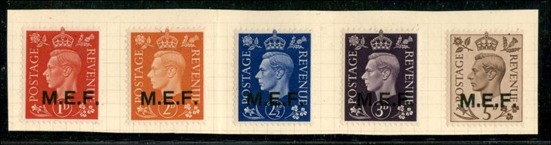 Italia / Occupazioni Straniere delle Colonie / Occupazione Britannica / M.e.f. / Posta Ordinaria