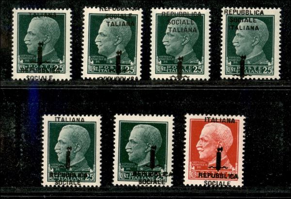 ITALIA / RSI / Provvisori / Firenze / Posta ordinaria