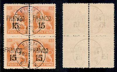 Italia / Occupazioni i Guerra Mondiale / Fiume / Posta Ordinaria