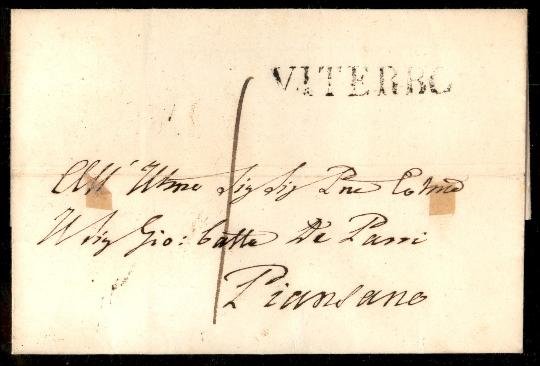 ITALIA / Antichi Stati Italiani / Stato pontificio / Posta ordinaria