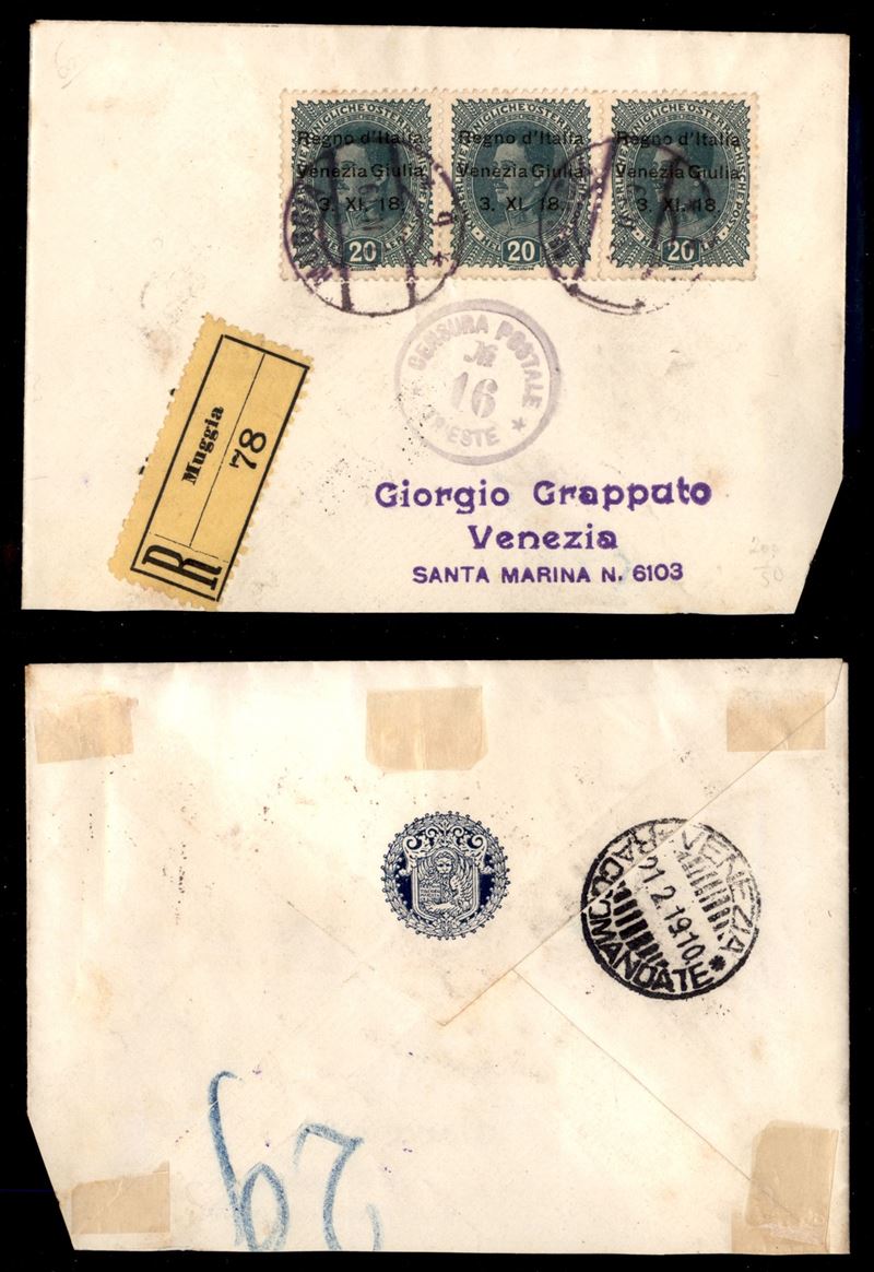 Italia / Occupazioni i Guerra Mondiale / Venezia Giulia / Raccomandata
