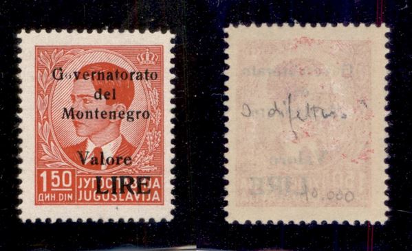 ITALIA / Occupazioni II guerra mondiale / Montenegro / Posta ordinaria