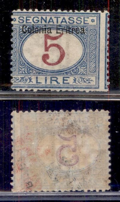 Italia / Colonie / Eritrea / Segnatasse