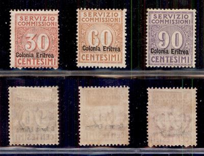 Italia / Colonie / Eritrea / Servizio Commissioni
