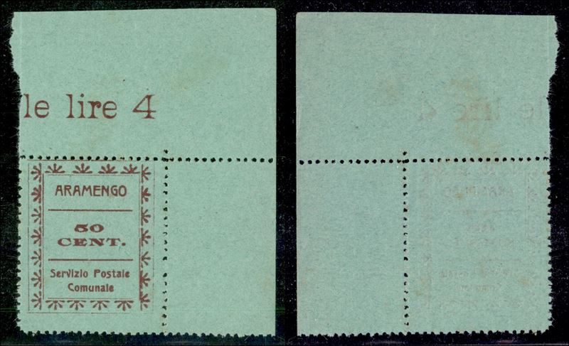 Italia / Emissioni Locali / Servizi Postali Comunali / Aramengo / Posta Ordinaria