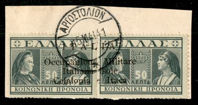 Italia / Occupazioni II Guerra Mondiale / Cefalonia e Itaca / Argostoli / Posta Ordinaria
