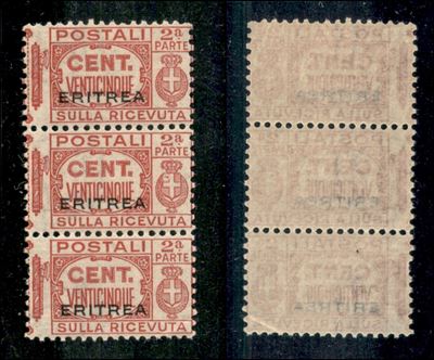 Italia / Colonie / Eritrea / Pacchi Postali