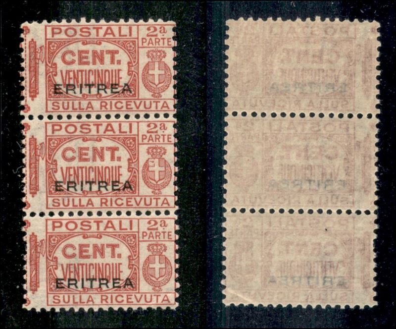 Italia / Colonie / Eritrea / Pacchi Postali