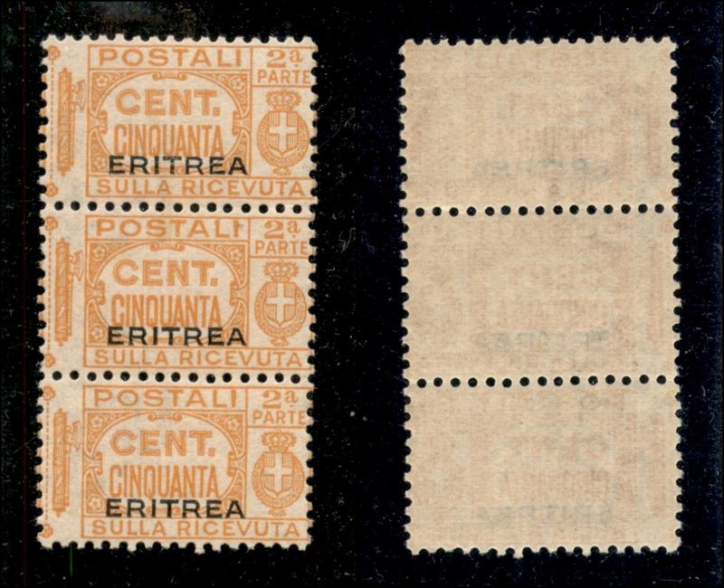 Italia / Colonie / Eritrea / Pacchi Postali