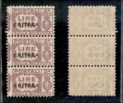 Italia / Colonie / Eritrea / Pacchi Postali