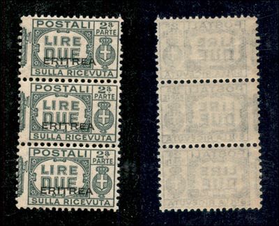 Italia / Colonie / Eritrea / Pacchi Postali