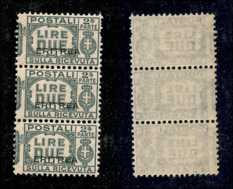 Italia / Colonie / Eritrea / Pacchi Postali