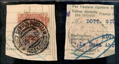 Italia / Colonie / Somalia / Pacchi Postali