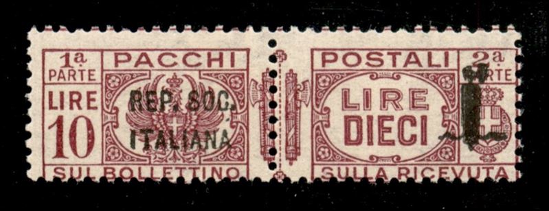 Italia / Rsi / Provvisori / Pacchi Postali