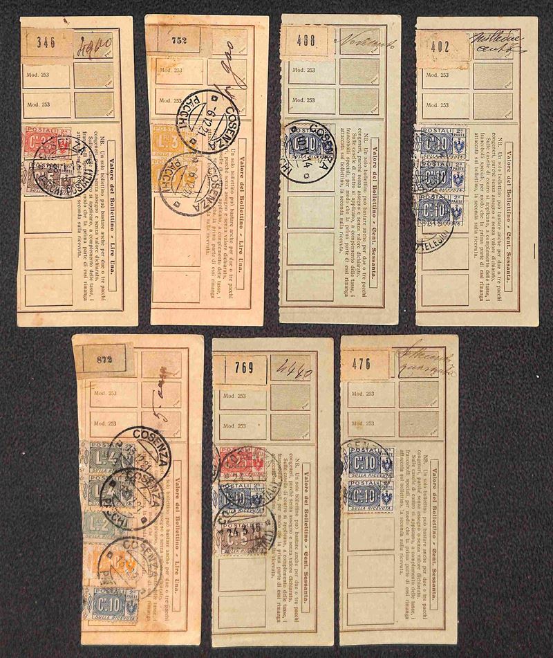 Italia / Regno / Pacchi Postali