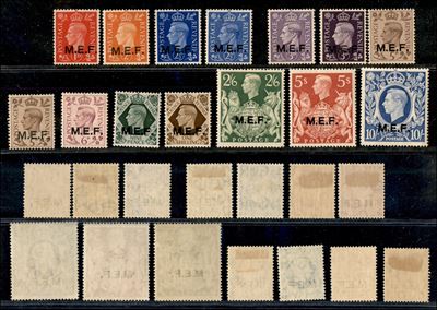 Italia / Occupazioni Straniere delle Colonie / Occupazione Britannica / M.e.f. / Posta Ordinaria