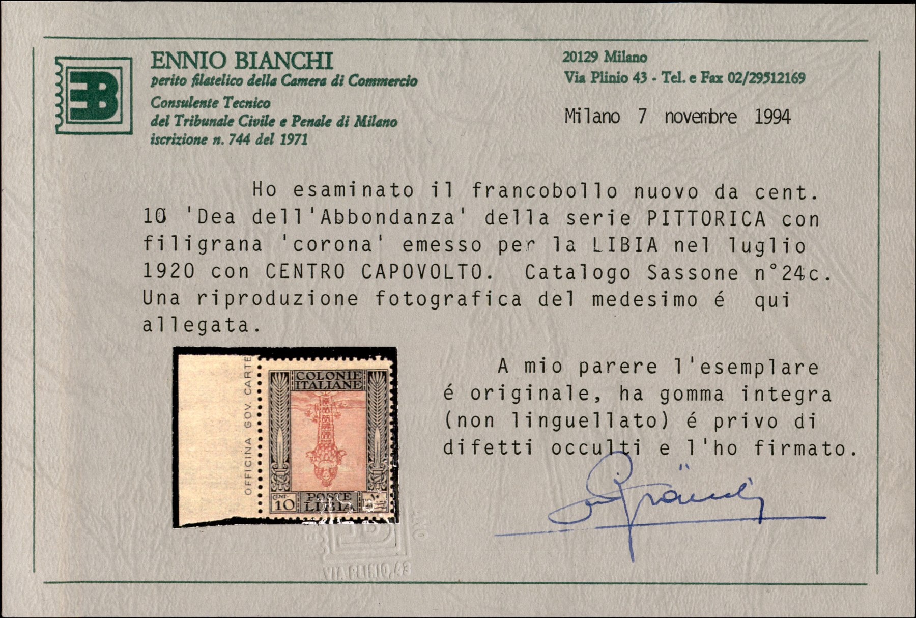 Italia / Colonie / Libia / Posta Ordinaria